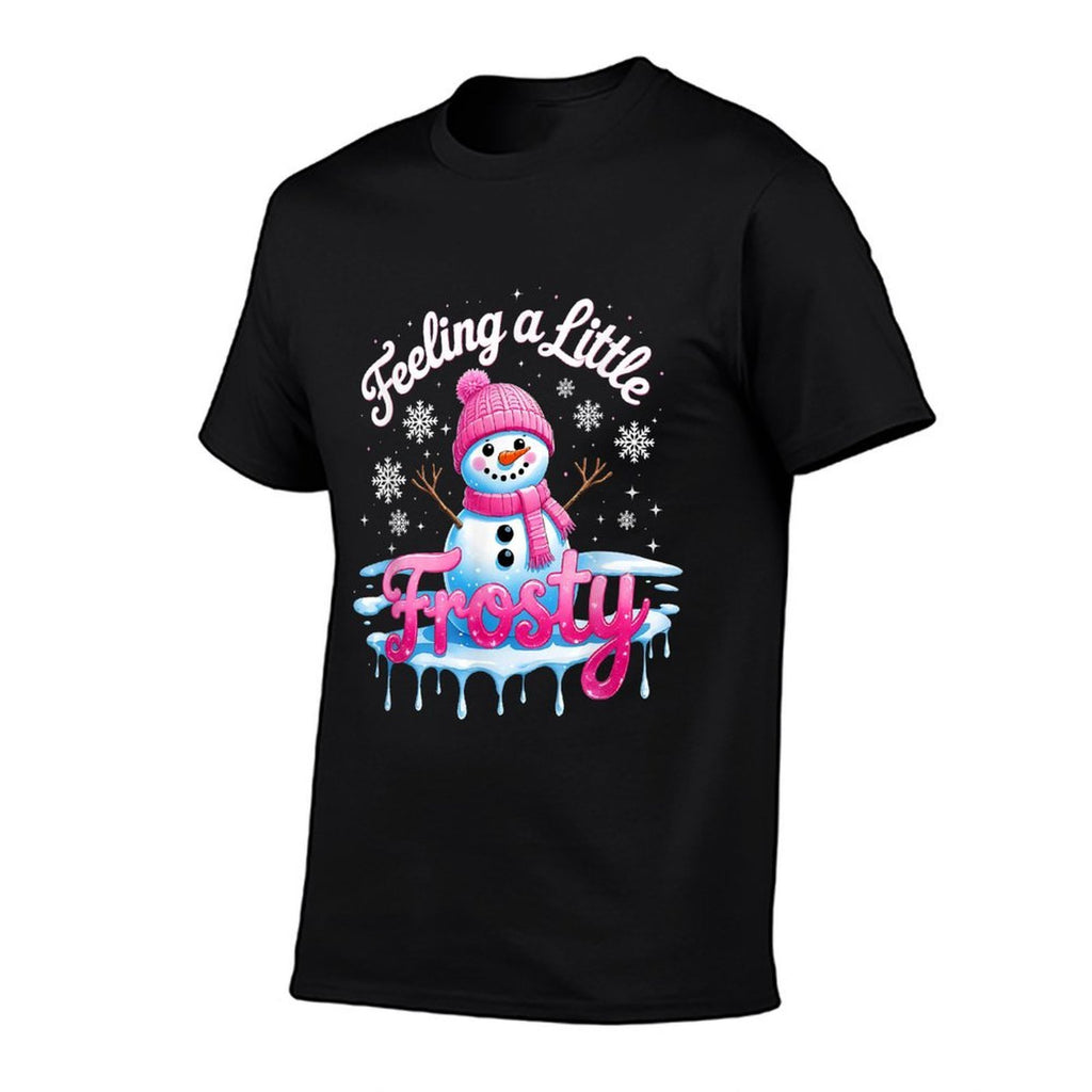 Feeling A Little Frosty Cute Snowman Winter Design  Soft T-Shirt