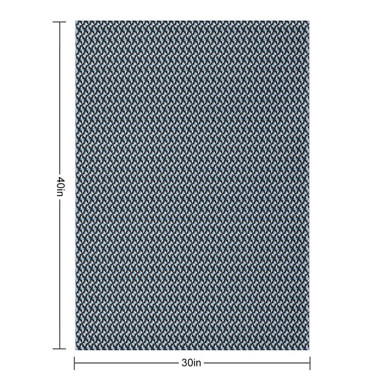 Big City Mixed Blue Signal Premium Throw Blanket