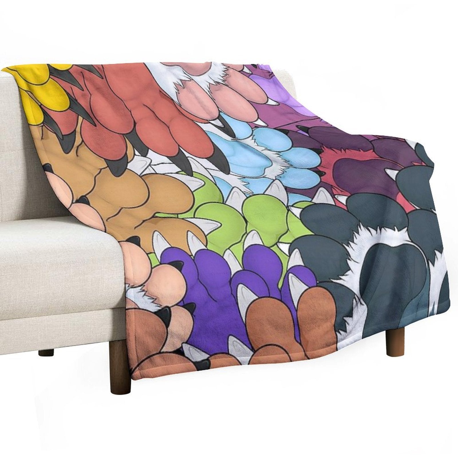 Paws Everywhere Lightweight Throw Blanket