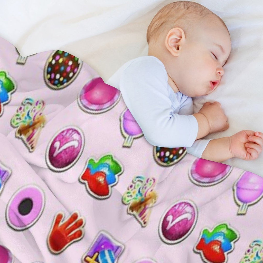 Booster Stash Candy Crush Quick-dry Throw Blanket