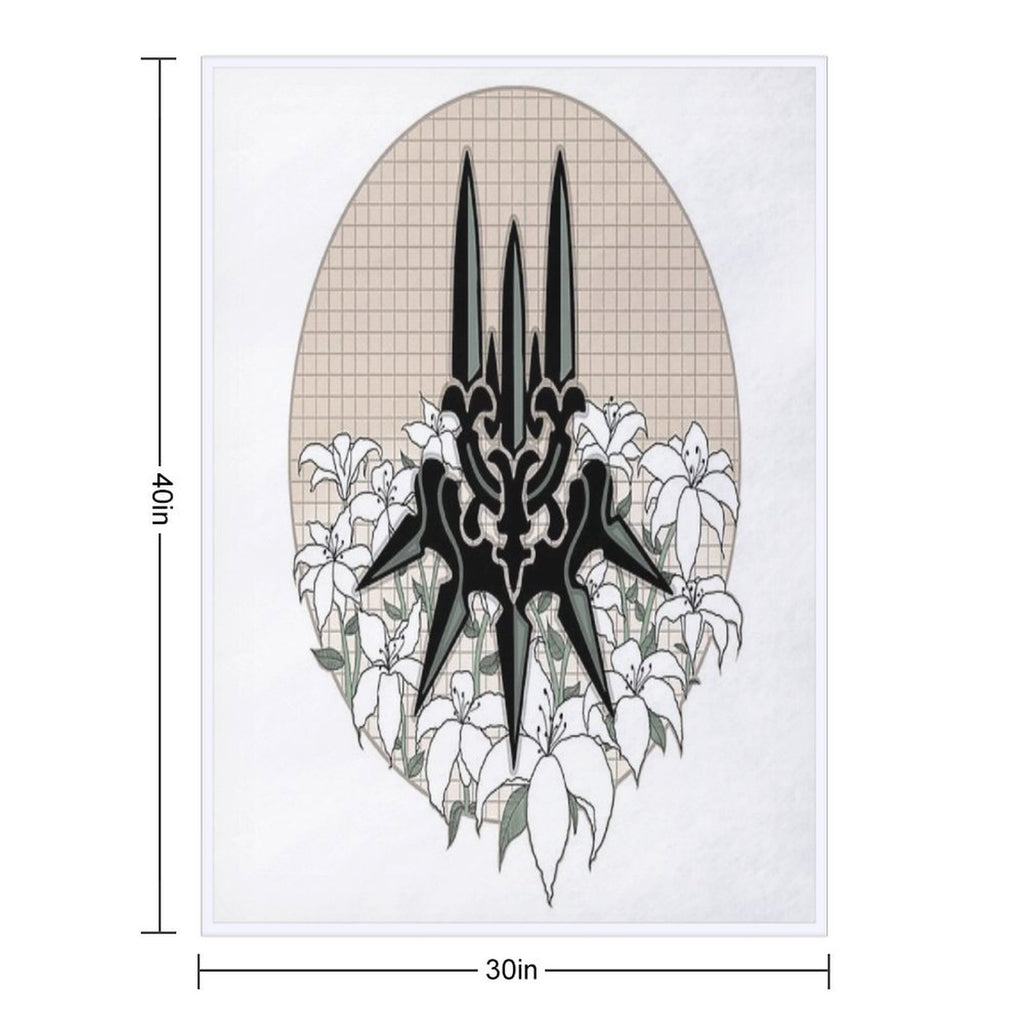 Yorha with Lunar Tears Shrink-resistant Throw Blanket