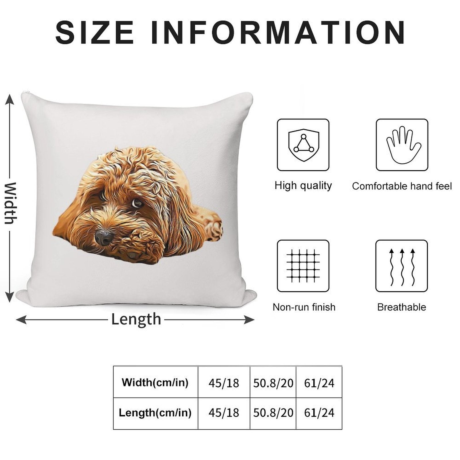 Cavapoo Cavoodle Cockerpoo Puppy Designer Dog Poodle Mix Soft Warmth Comfort Throw Pillow