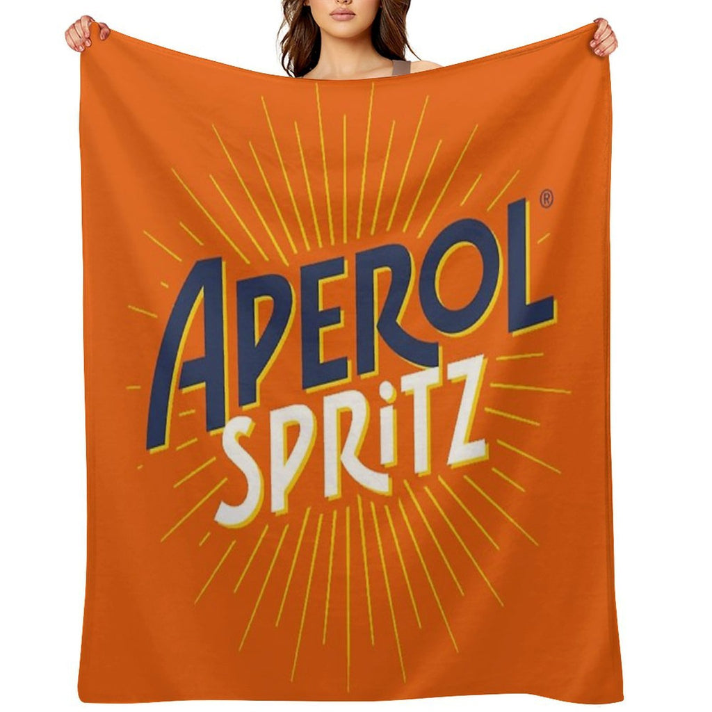 Aperol Spritz Orange Travel-friendly Throw Blanket