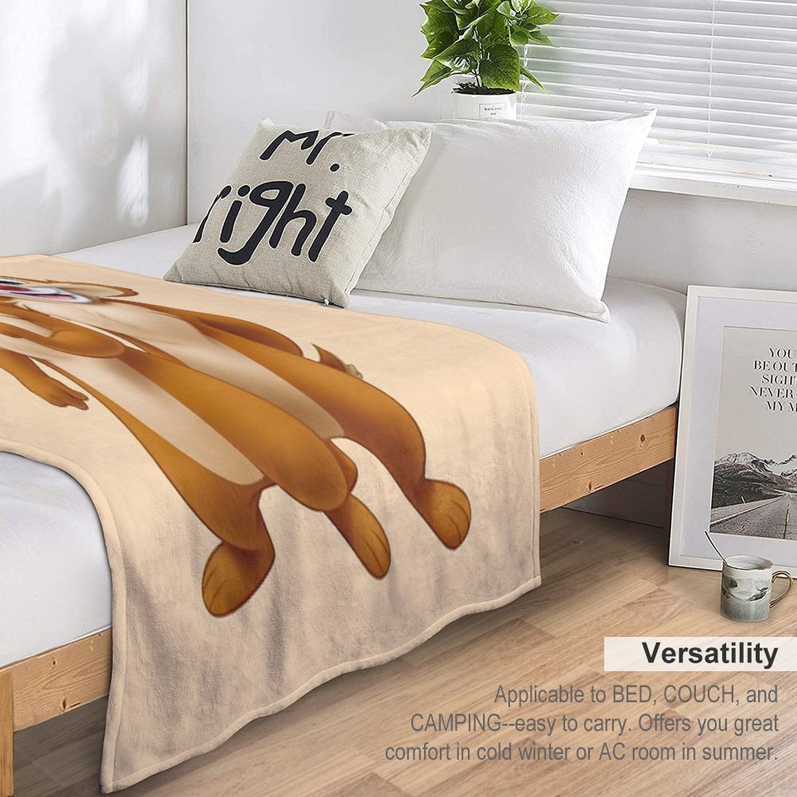 Squirrel, Chip, And Dale Chipmunks Gift-ready Throw Blanket