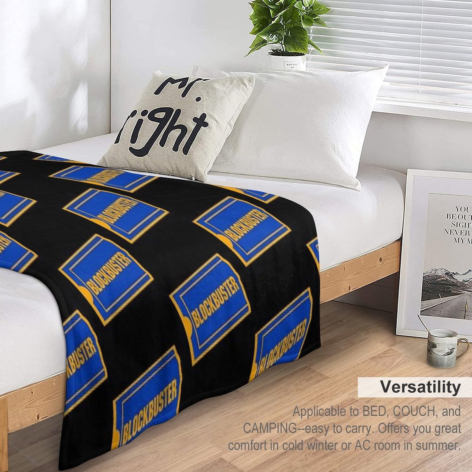Blockbuster Logo Travel-friendly Throw Blanket