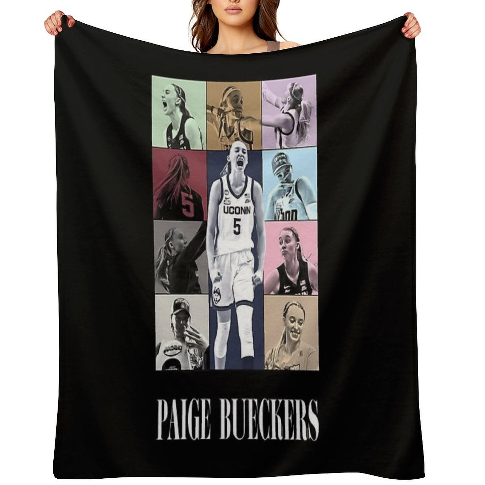 Paige Bueckers Eras Tour Eco-conscious Throw Blanket