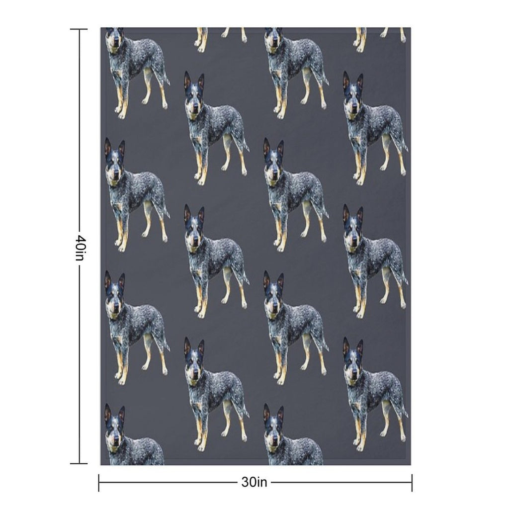 Blue Heeler Australian Cattle Dog Comfort Throw Blanket