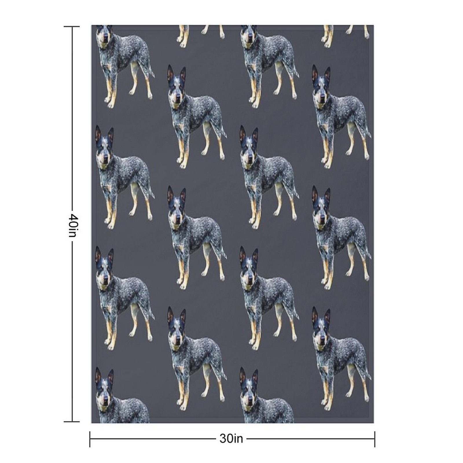Blue Heeler Australian Cattle Dog Comfort Throw Blanket