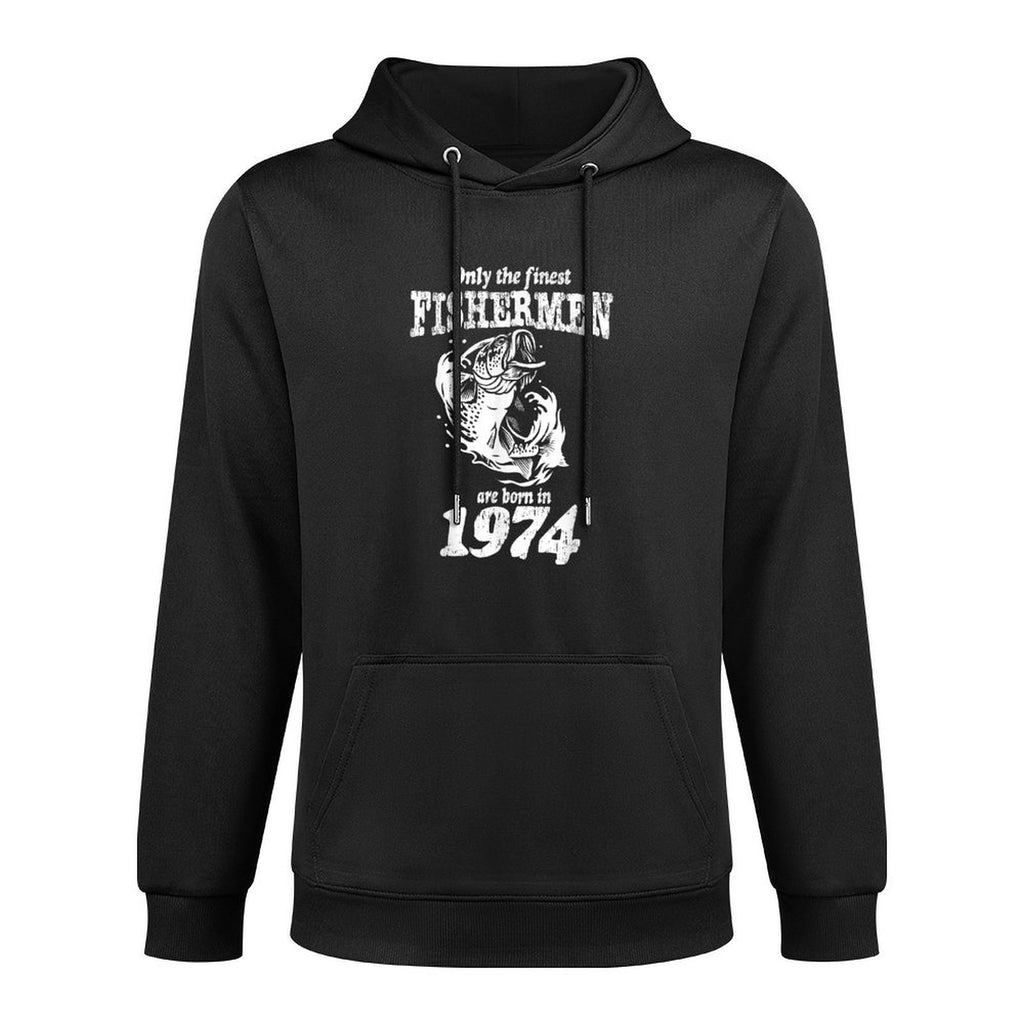50 Year Old Fishing Fishermen Are Born In 1974 50th Birthday Customizable Surface Hoodie