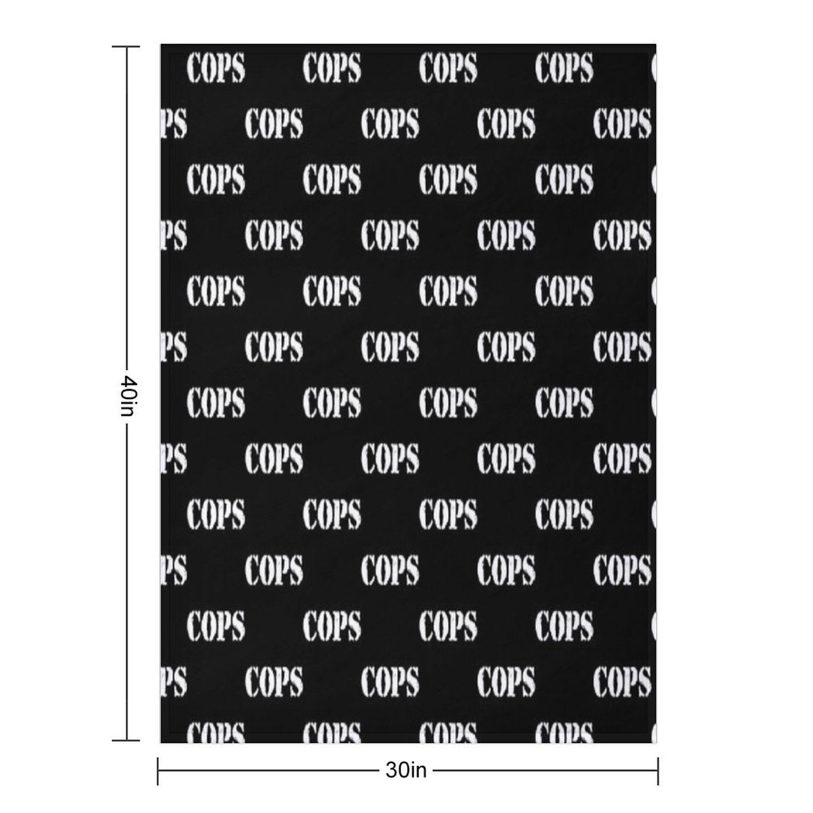 Cops All-season Throw Blanket