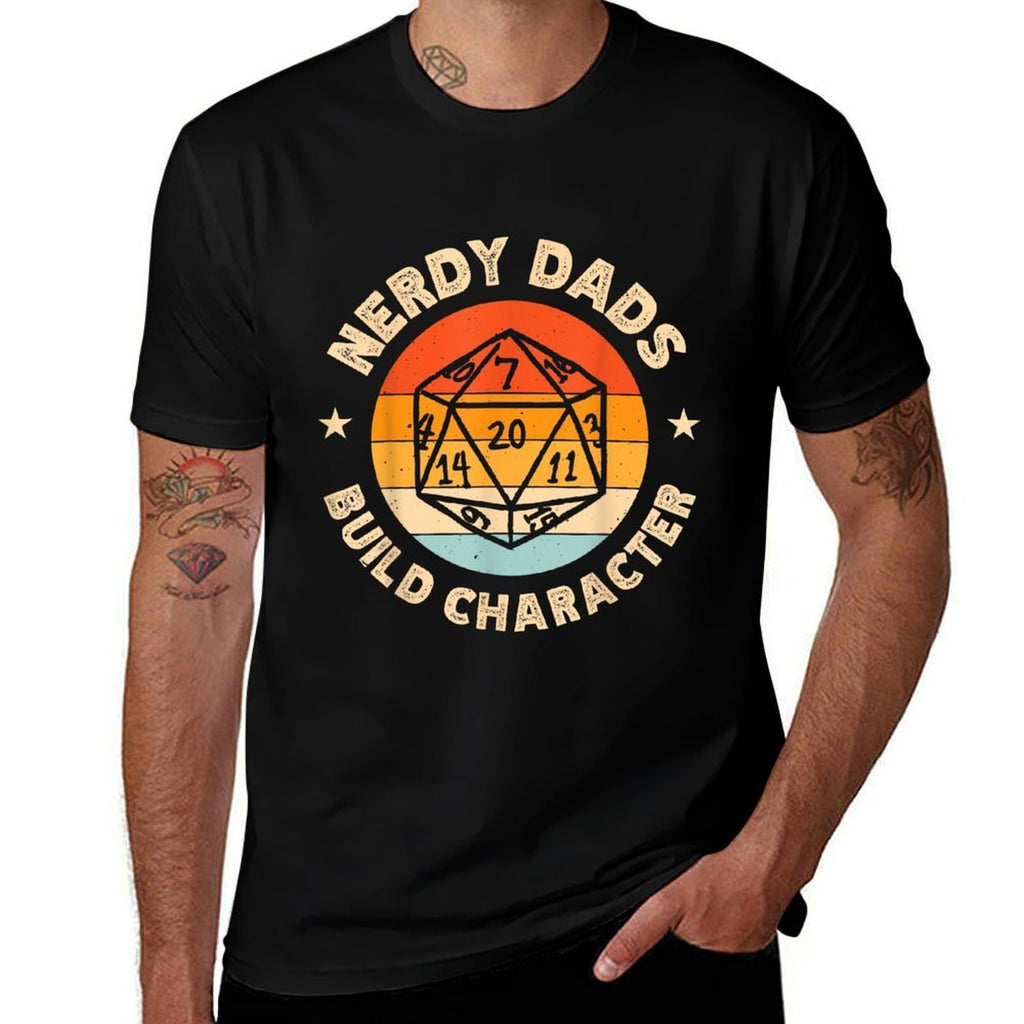 Nerdy Dads Build Character  Versatile T-Shirt