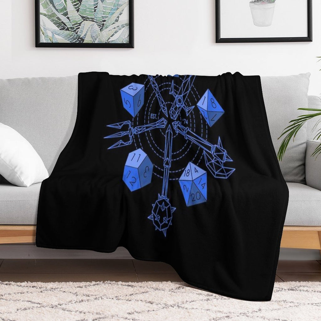 Roleplayer - Choose Your Blue Weapon Eco-conscious Throw Blanket