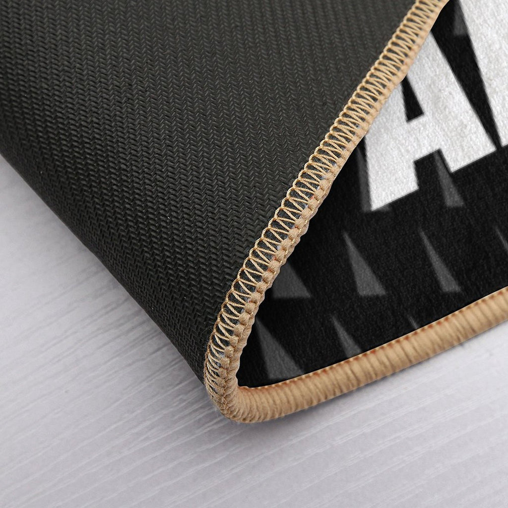 Kiss My Airs Sneaker Head Hype Black & White  Rapid-Drying Bath Mat