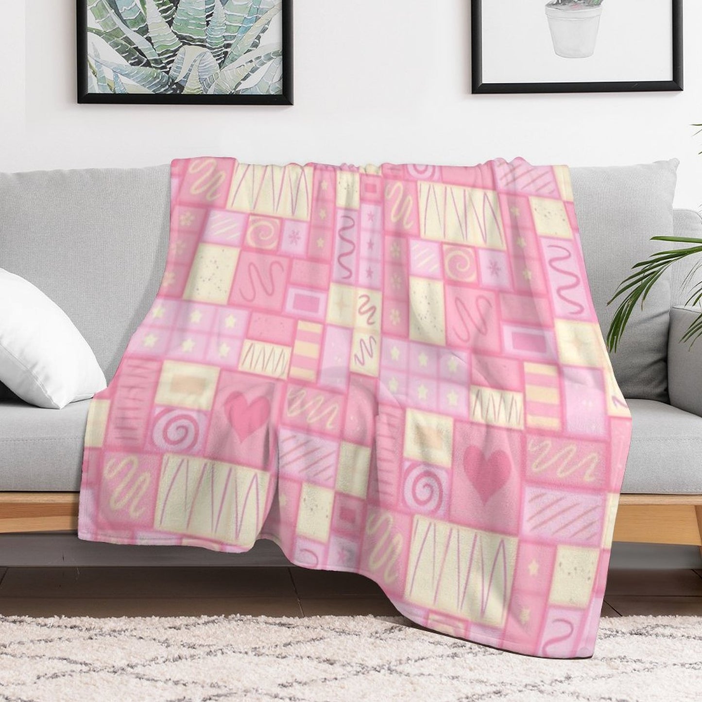 Strawberry Chocolate Shrink-resistant Throw Blanket