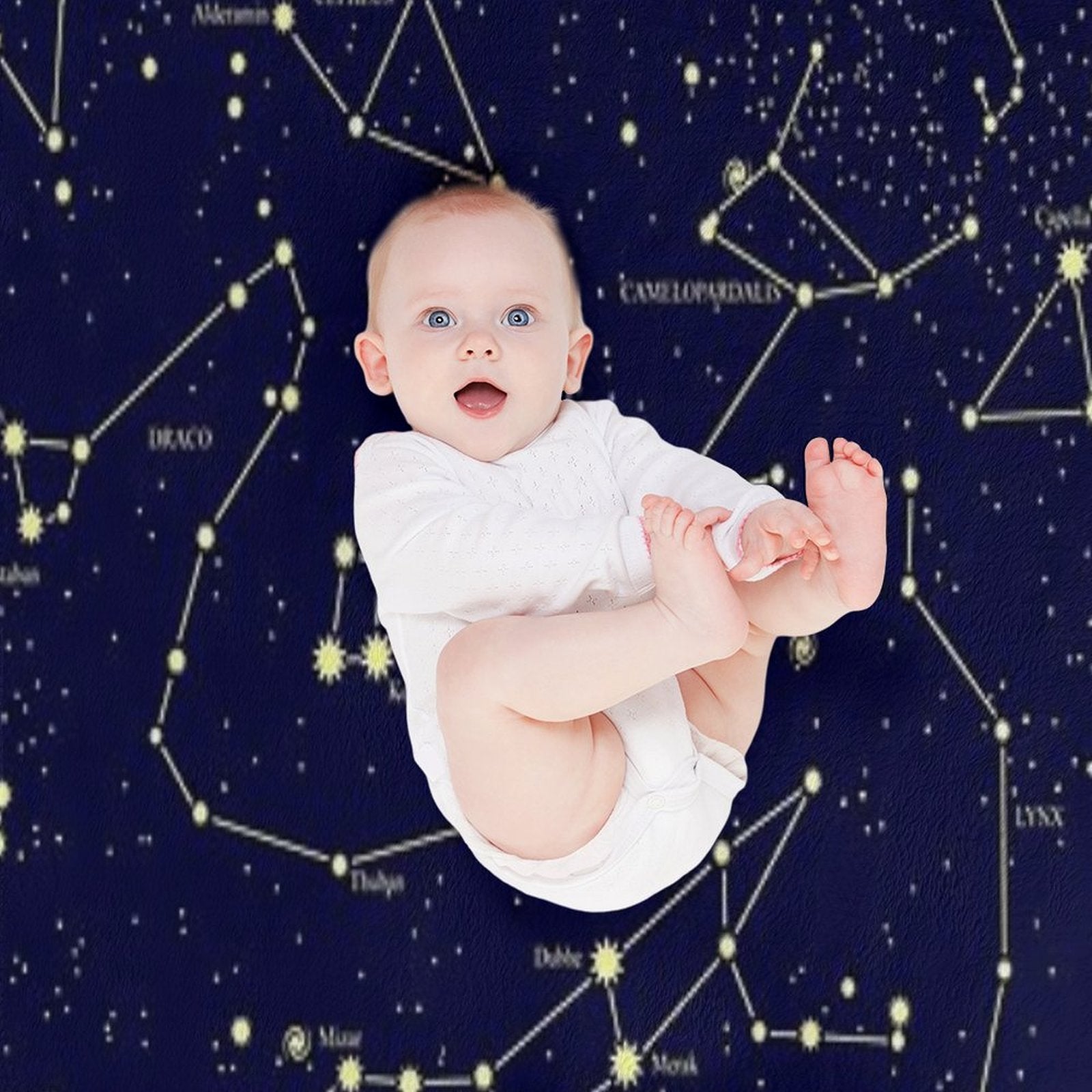 Constellation Astronomy Star Map Night Sky Velvety-soft Throw Blanket