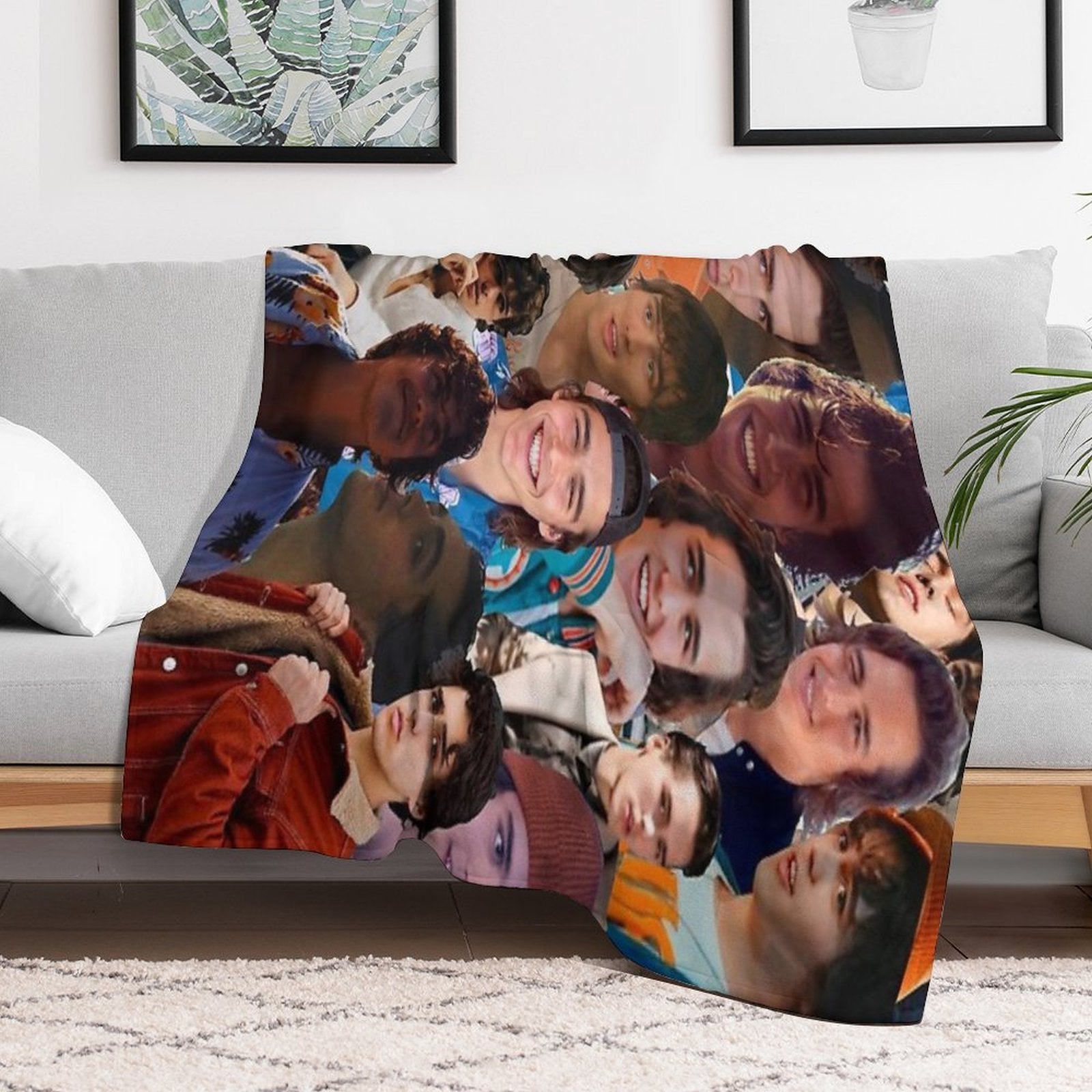 Charlie Gillespie Photo Collage Plush Throw Blanket
