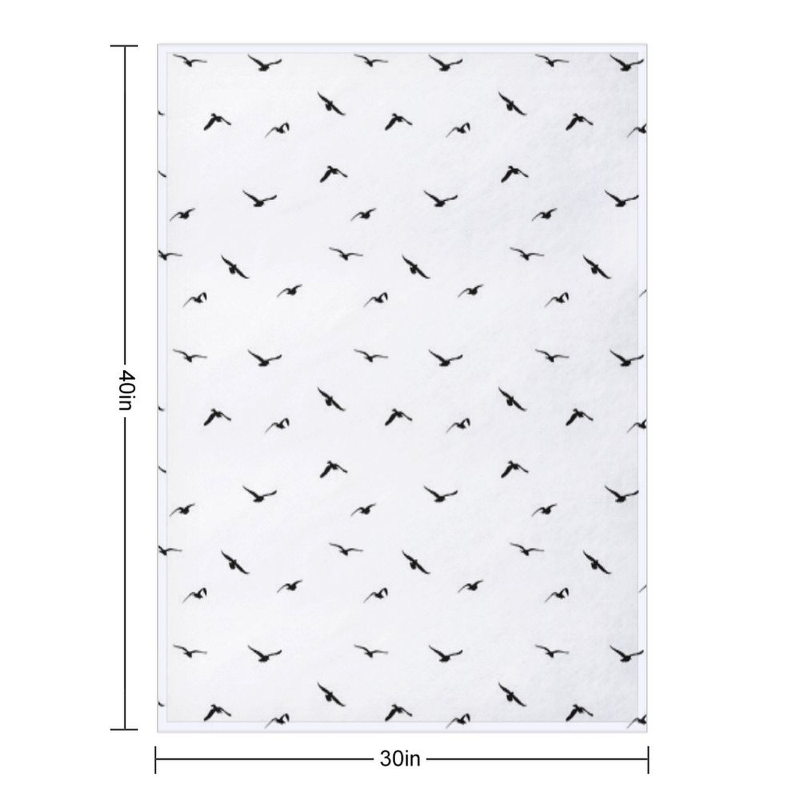 Flying Seagulls, Birds Shrink-resistant Throw Blanket