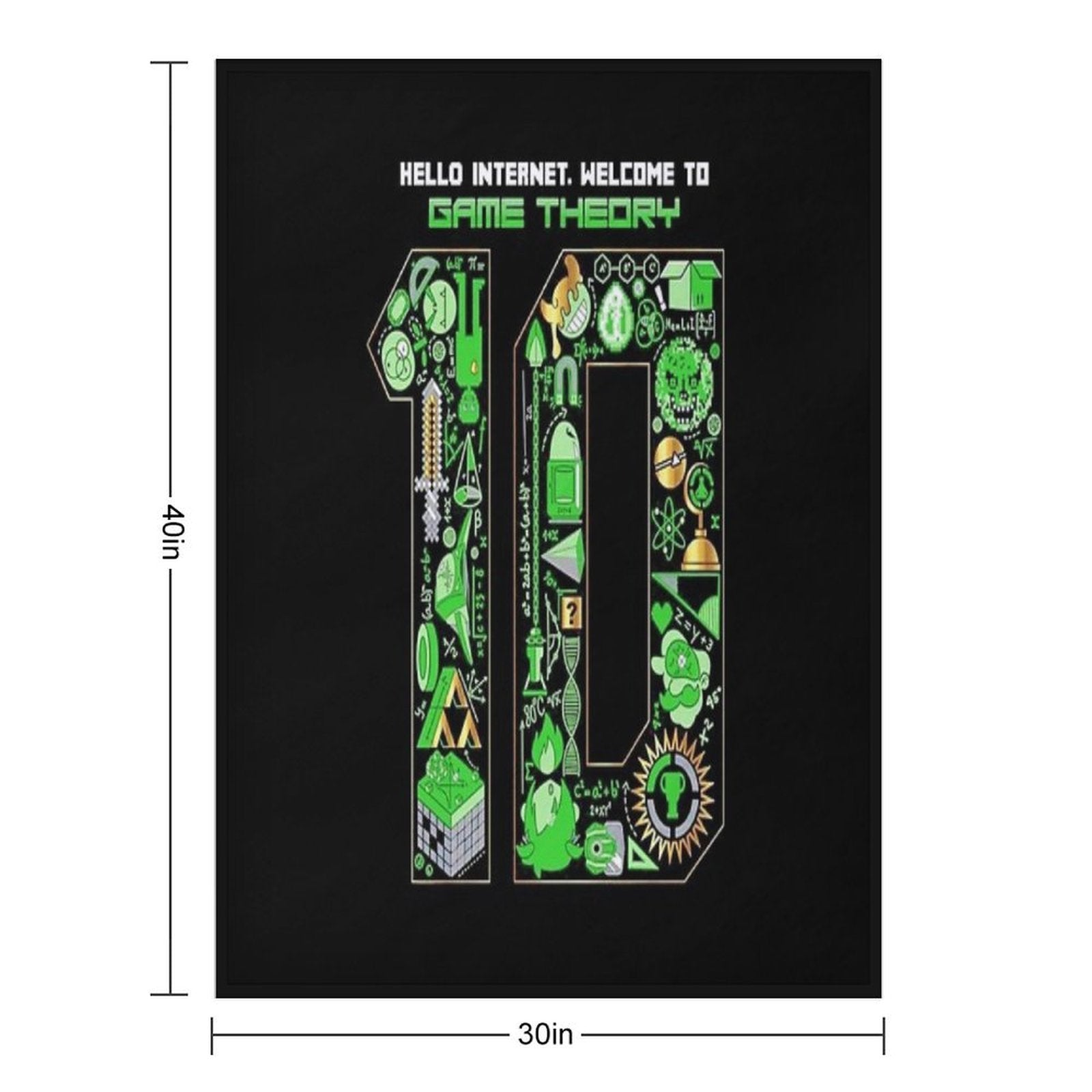 Game Theory 10th Anniversary Easy Care Throw Blanket