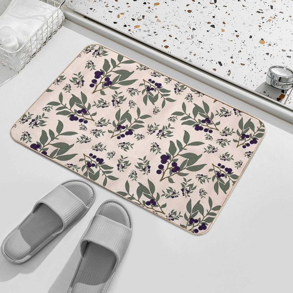 Huckleberry Pattern  Multi-Purpose Bath Mat