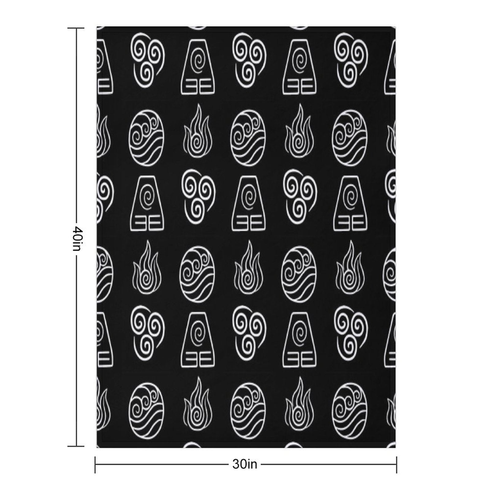 Avatar - The Four Elements Gift-ready Throw Blanket