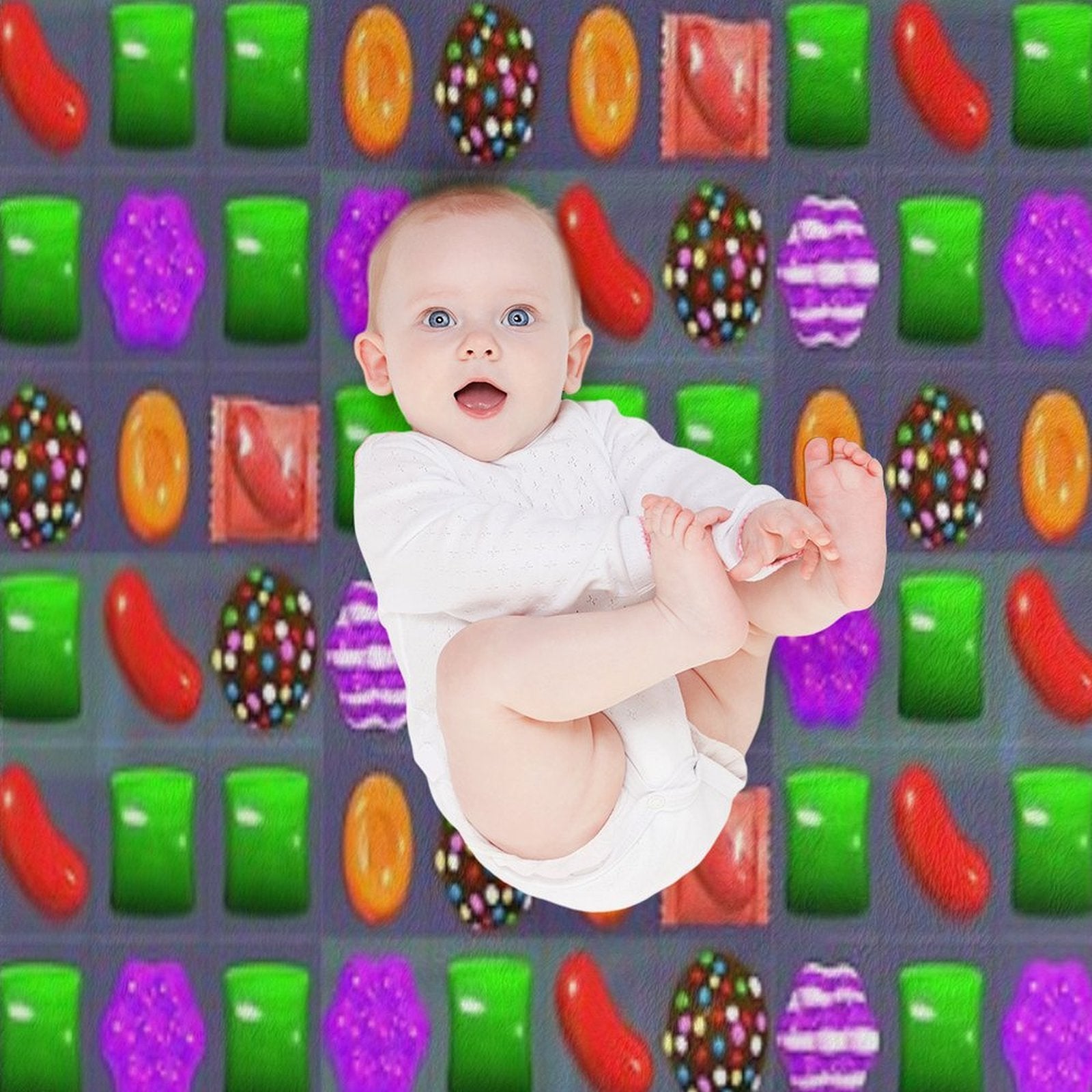 Candy Combo Candy Crush Comfort Throw Blanket