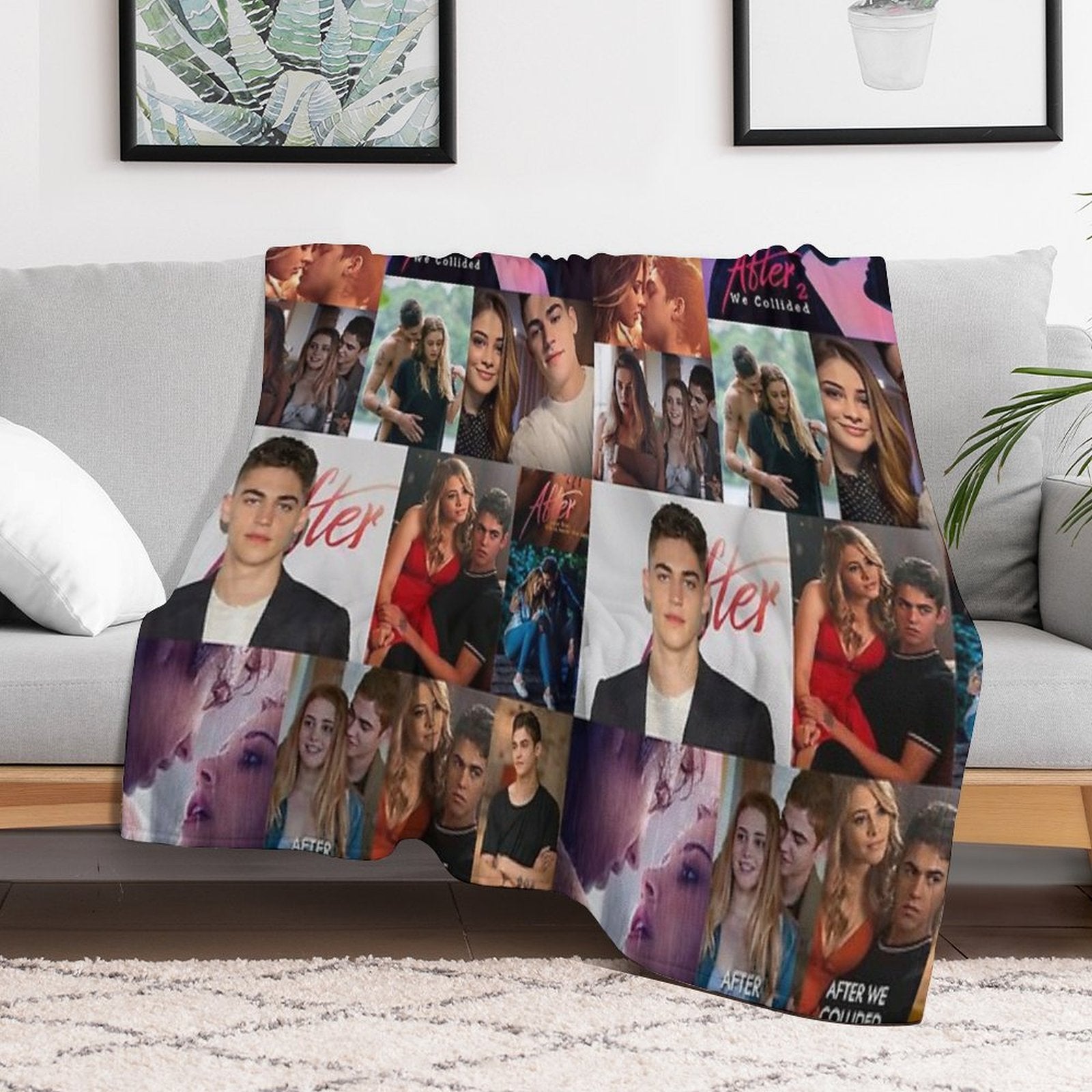 After Collage Multi-functional Throw Blanket