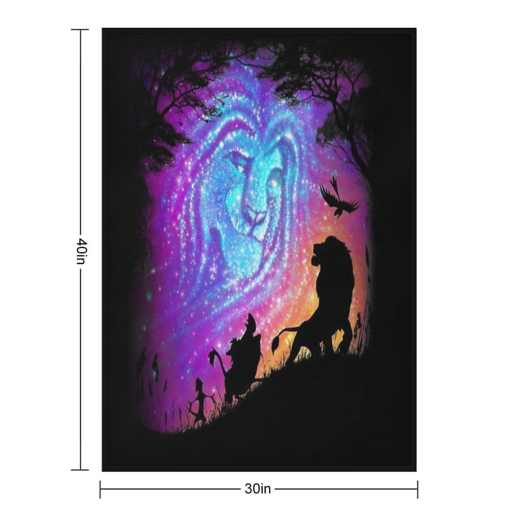 He Lives In You Plush Throw Blanket