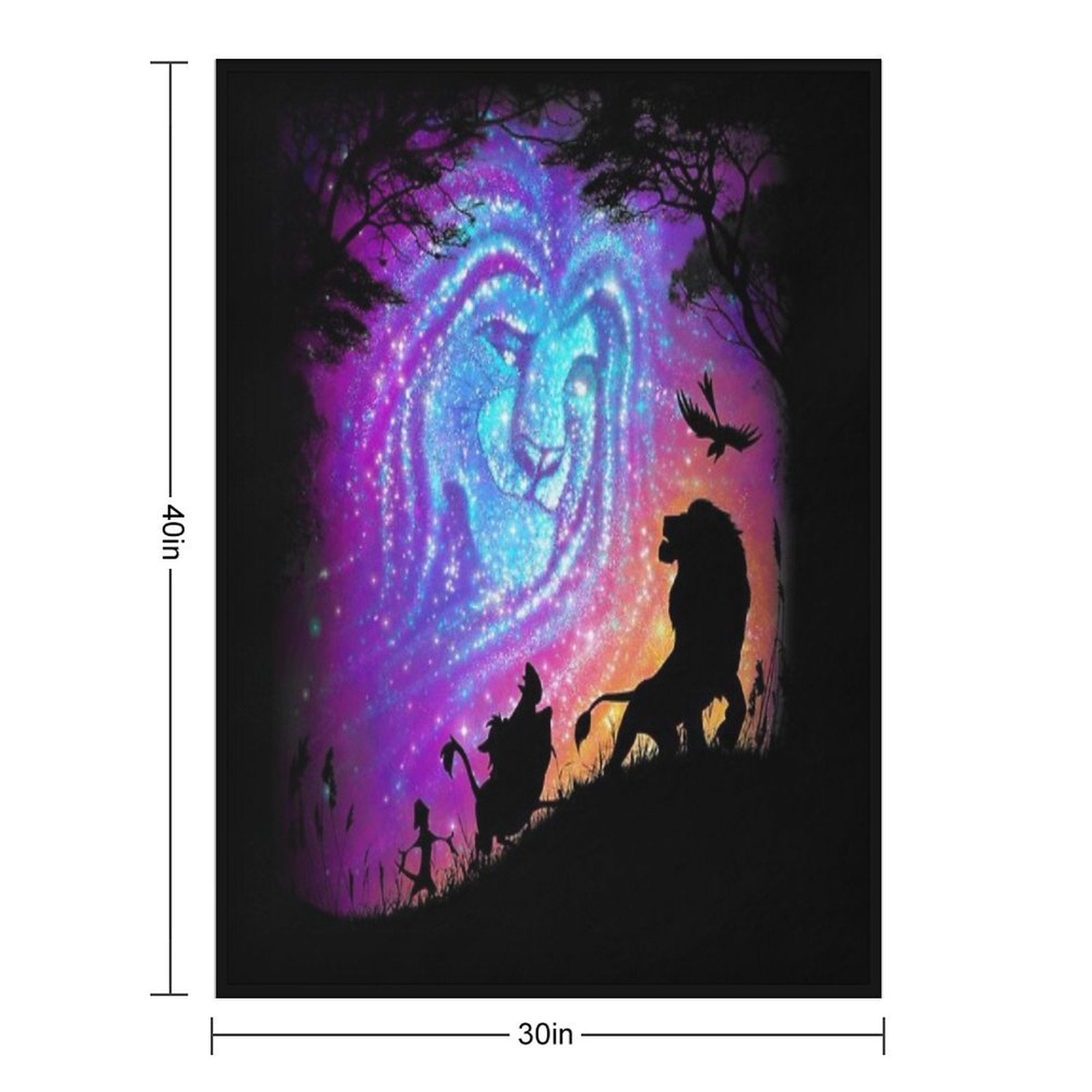 He Lives In You Plush Throw Blanket
