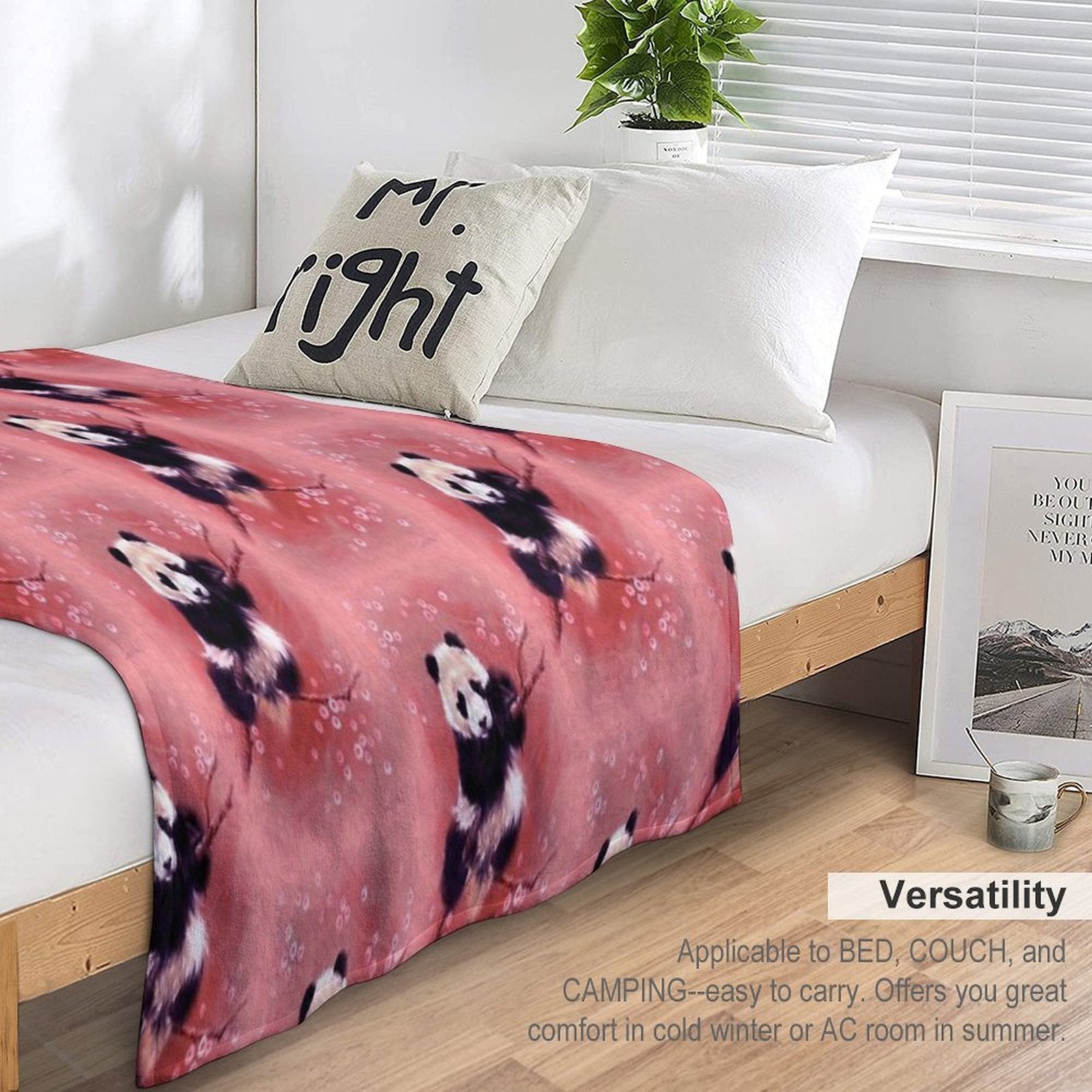 Panda Sustainable Throw Blanket