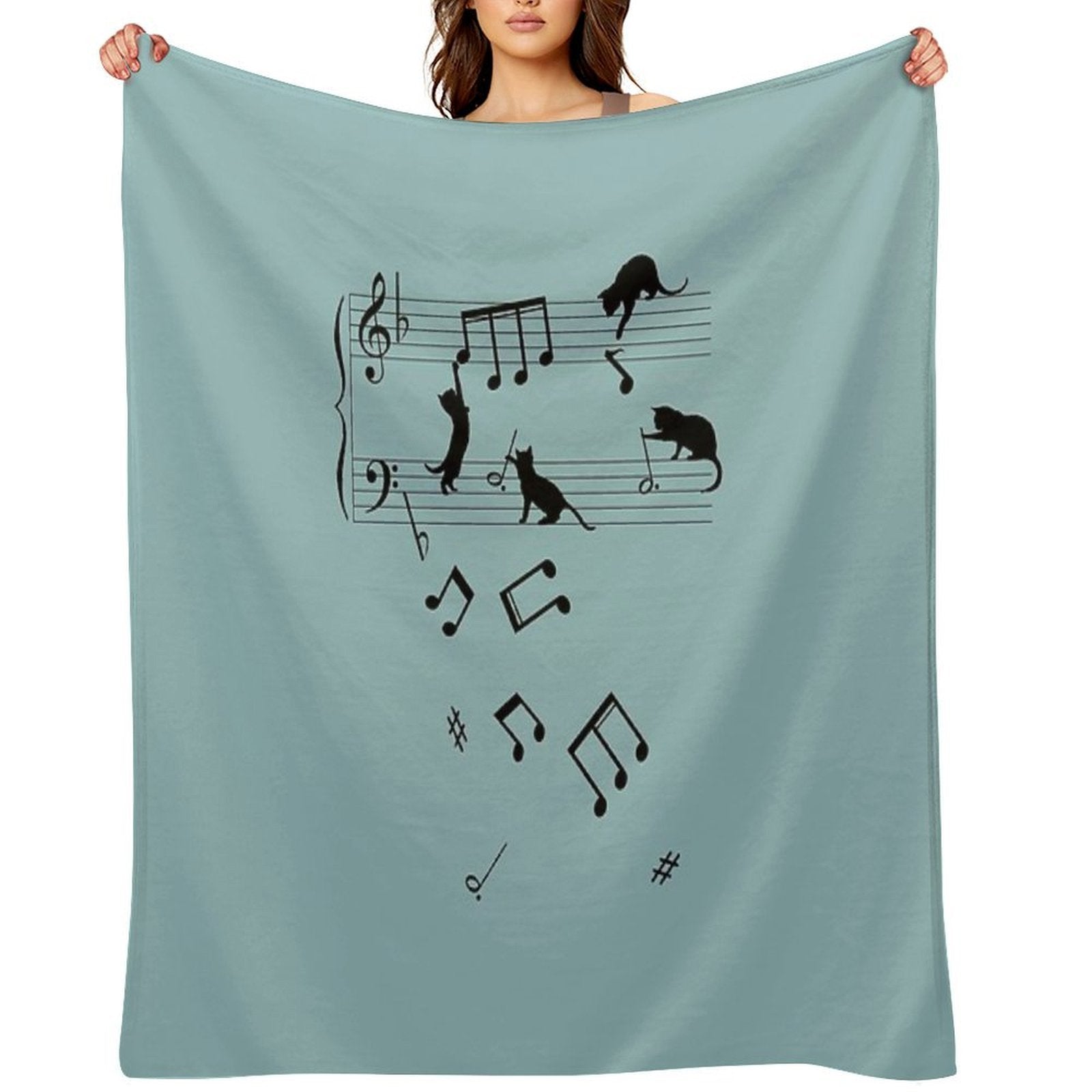 Musical Cats Versatility Throw Blanket
