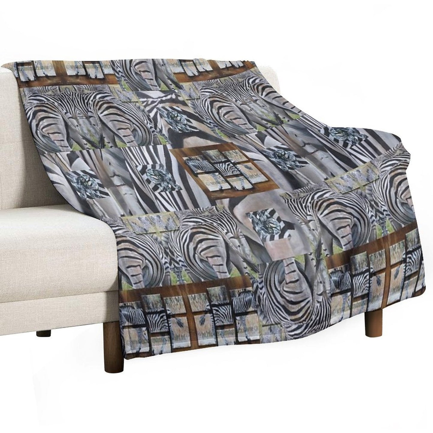Zebra Pattern Gift-ready Throw Blanket