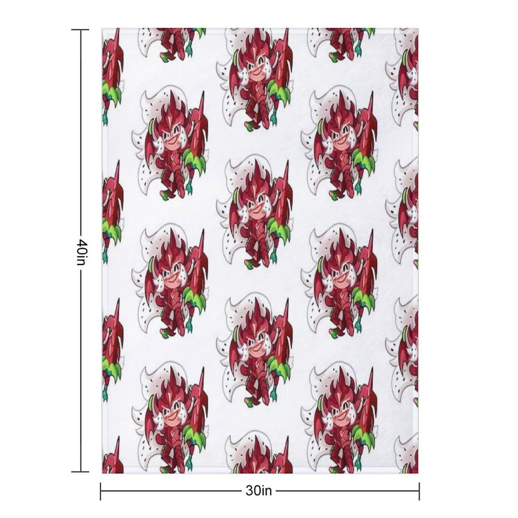 Pitaya Dragon Cookie Wrinkle-free Throw Blanket