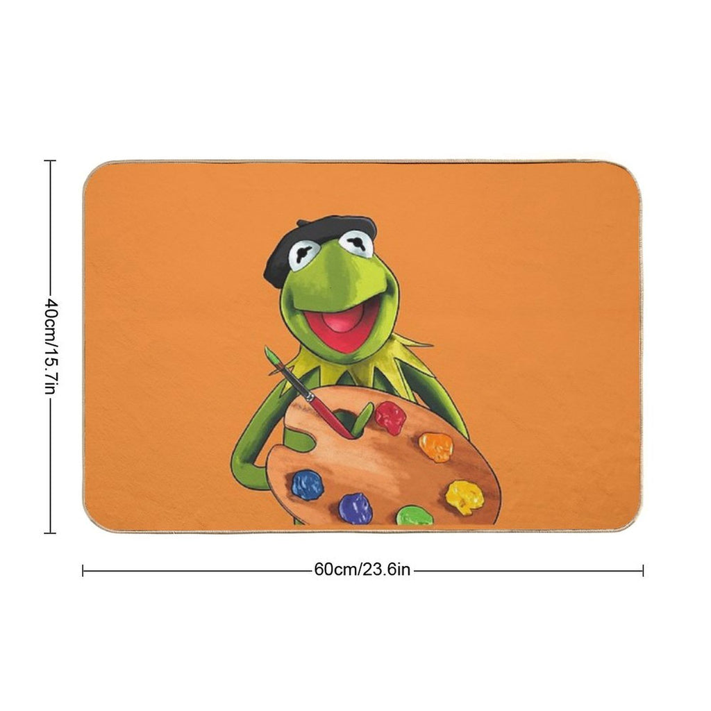 Artist Kermit  Slip-Resistant Bath Mat