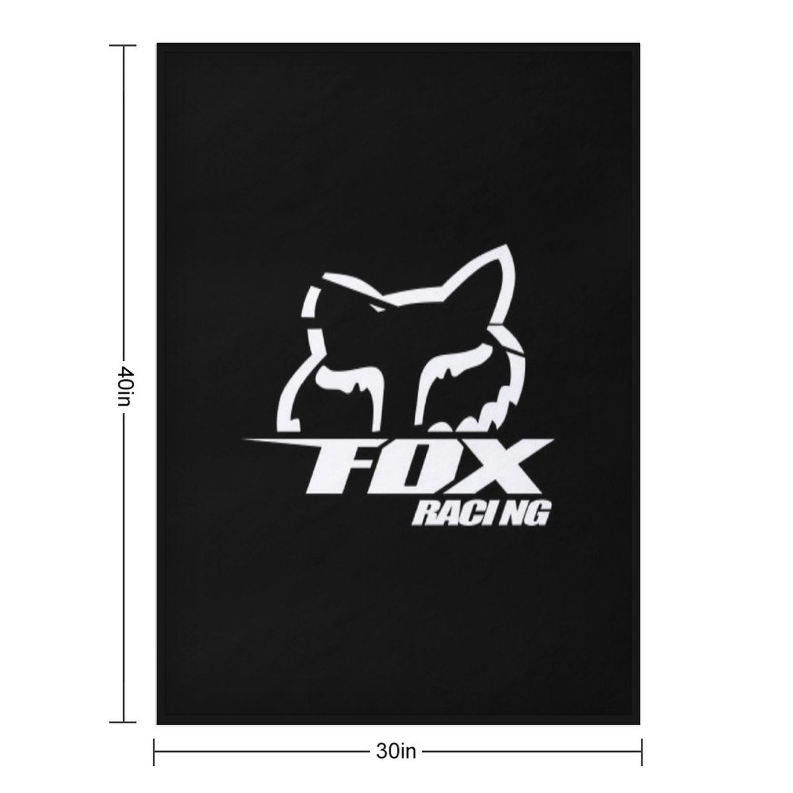 Best Logo Fox Racing Quick-dry Throw Blanket