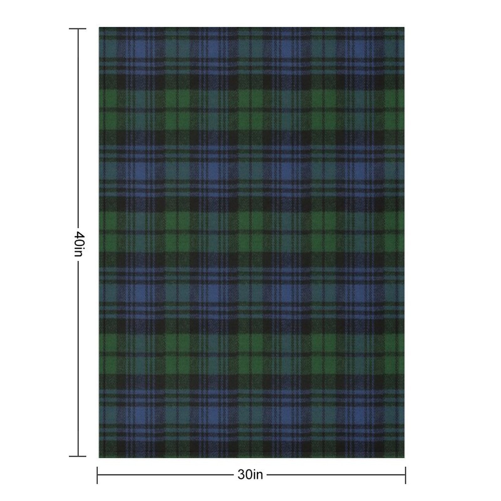 Black Watch Ancient  Original Scottish Tartan Shrink-resistant Throw Blanket