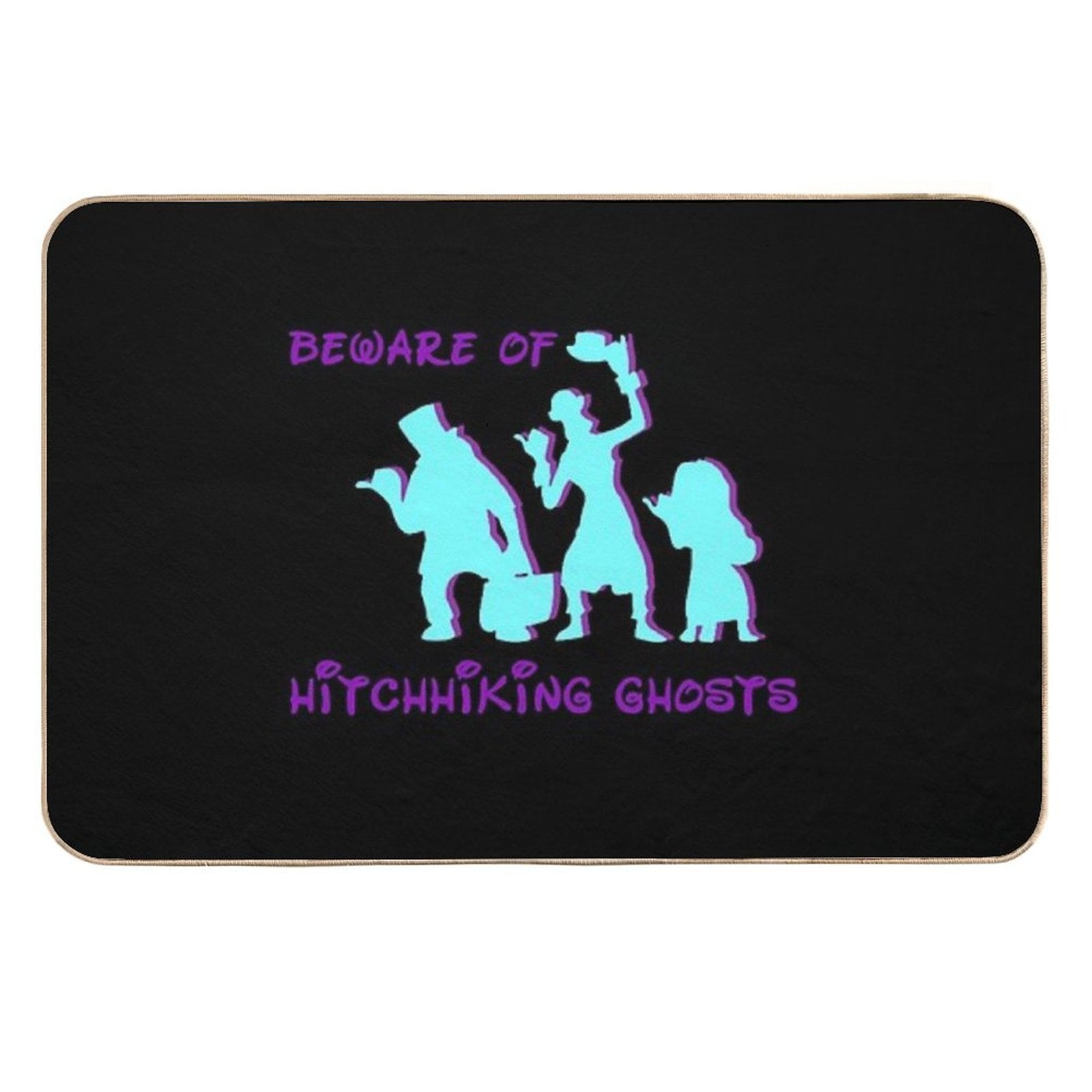 Beware Of Hitchhiking Ghosts  High-Traffic Bath Mat