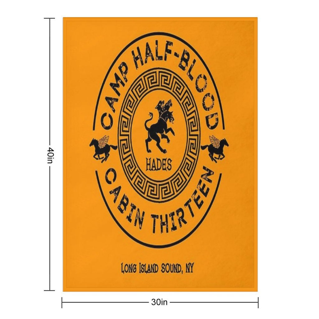 Cabin Thirteen - Hades - Percy Jackson - Camp Half-Blood Shrink-resistant Throw Blanket