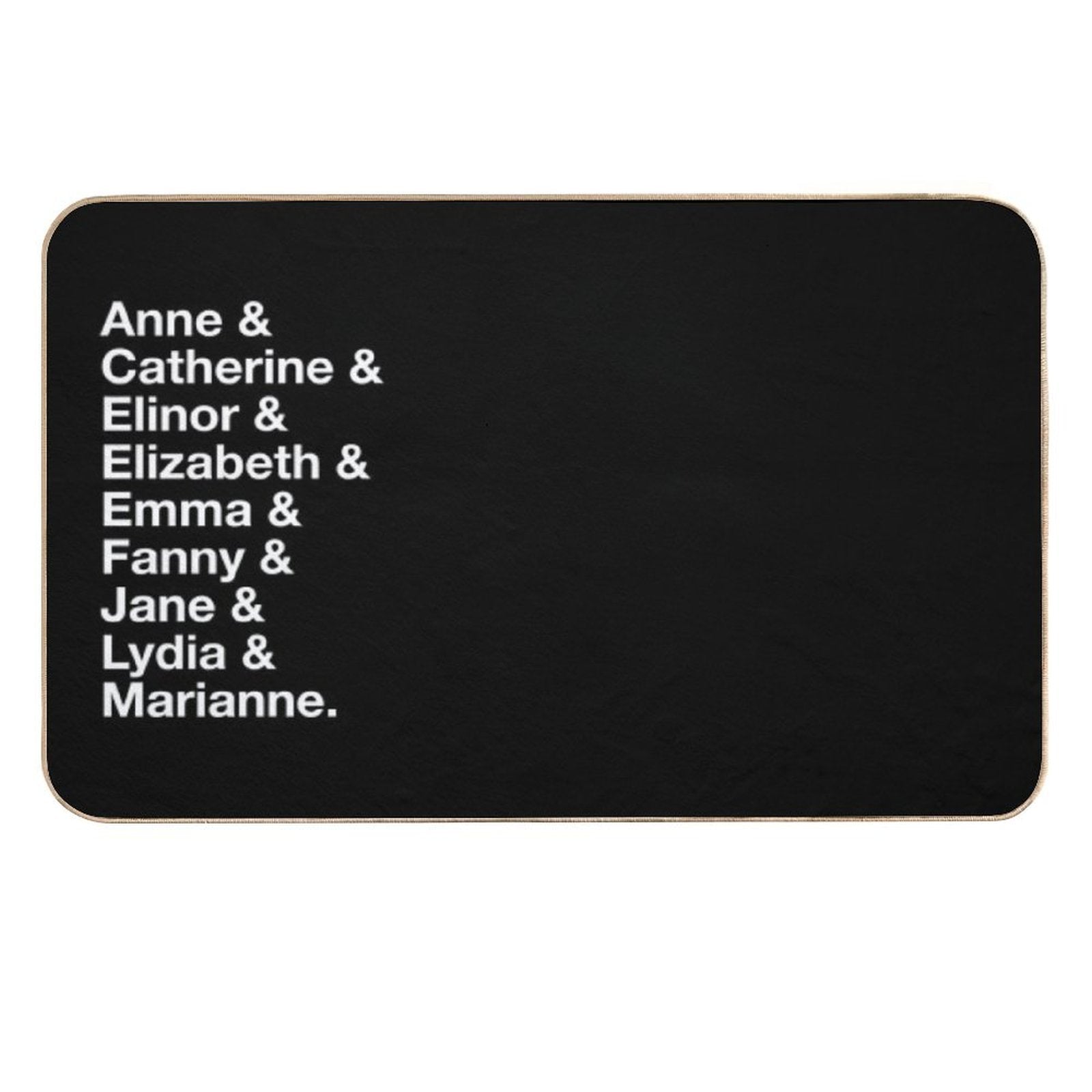 Women of Jane Austen  Eco-Friendly Bath Mat