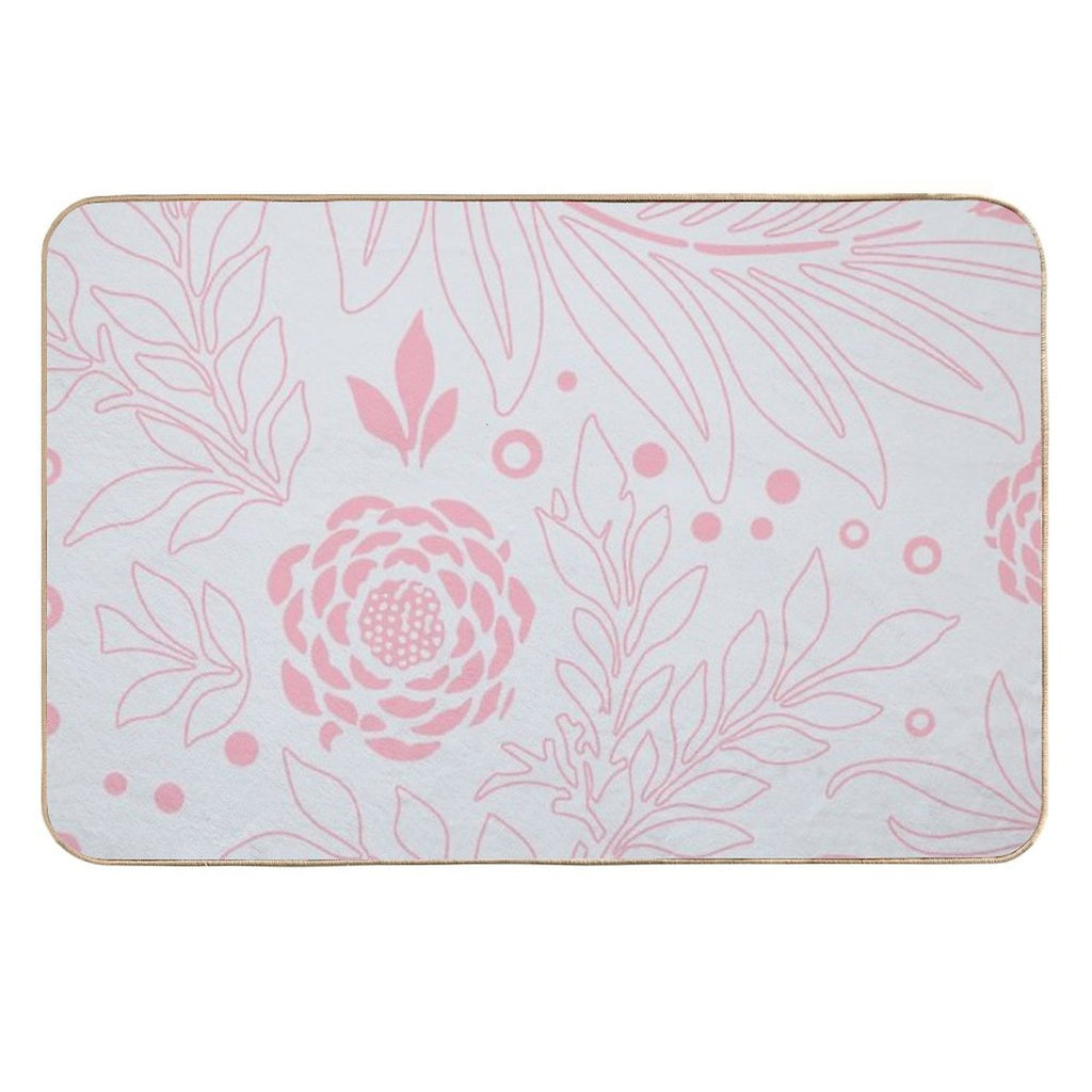 Floral Design 21  Dirt-Trapping Bath Mat