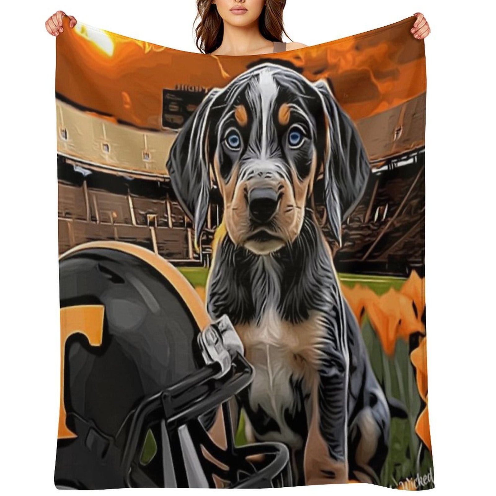 Tennessee Bluetick Coonhound - Game Day All-season Throw Blanket