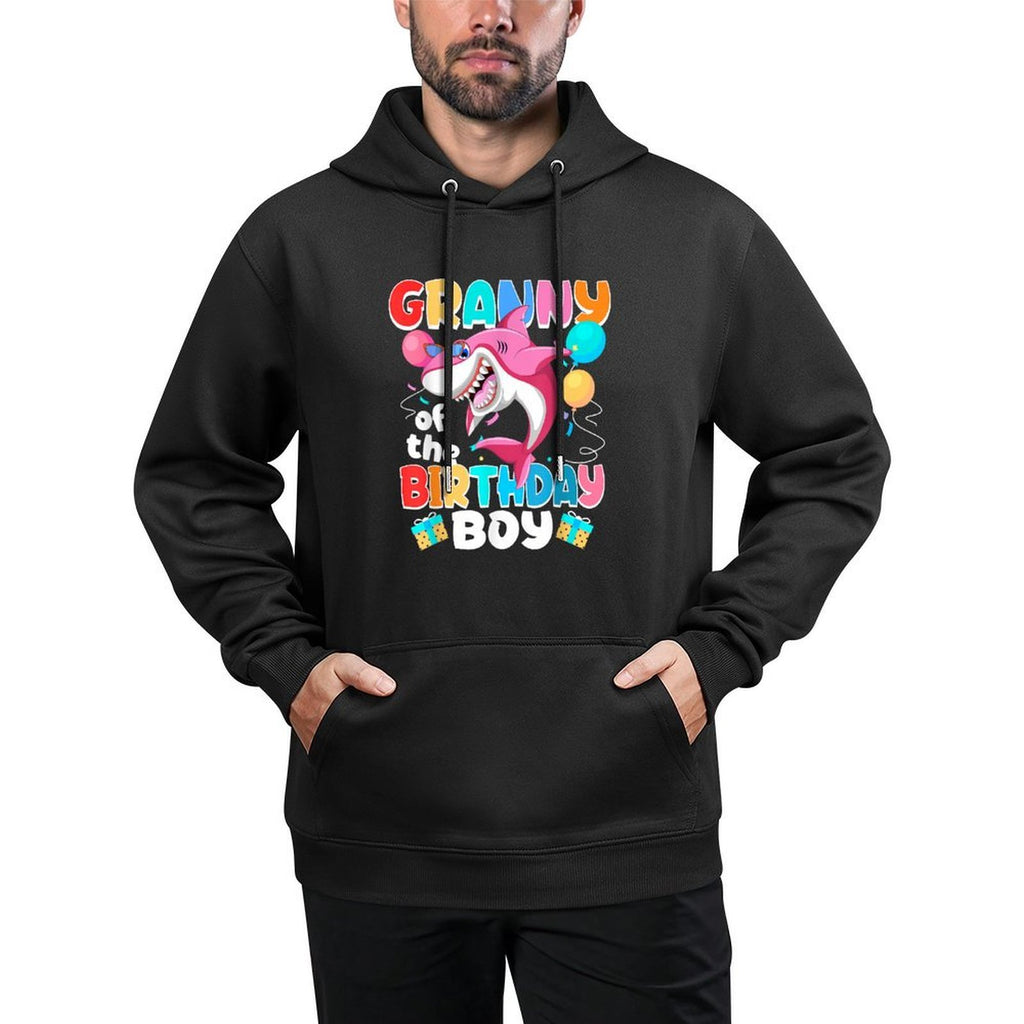 Granny of The Birthday Boy Family Matching Party Shark Moisture-Wicking Hoodie