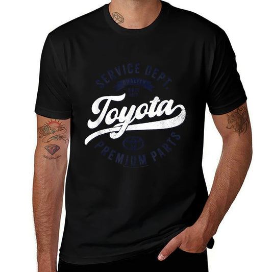 Toyota Service Dept Quality Since 1937 Distressed Retro Logo  Slim-fit Cut T-Shirt