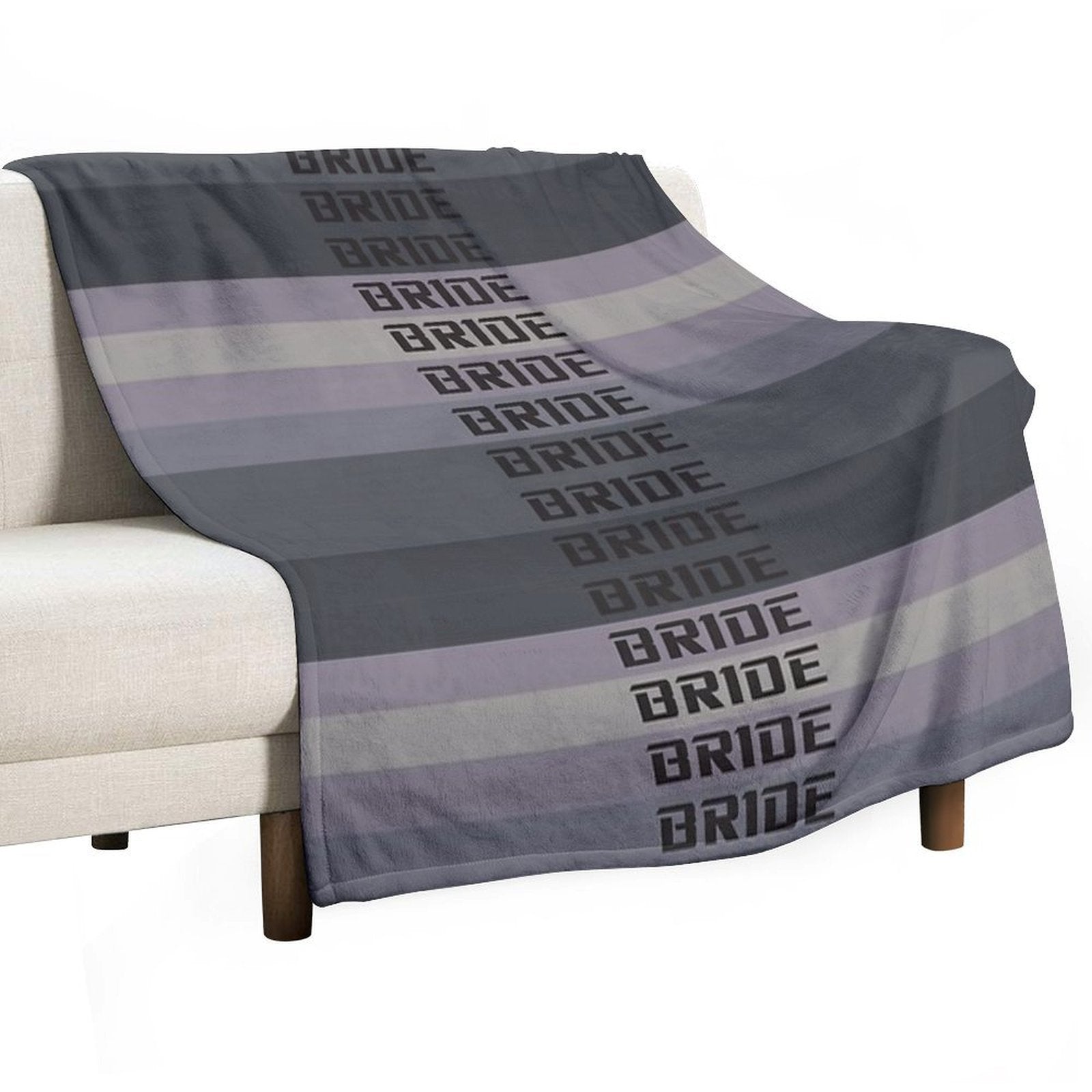 BRIDE JDM MATERIAL Eco-conscious Throw Blanket
