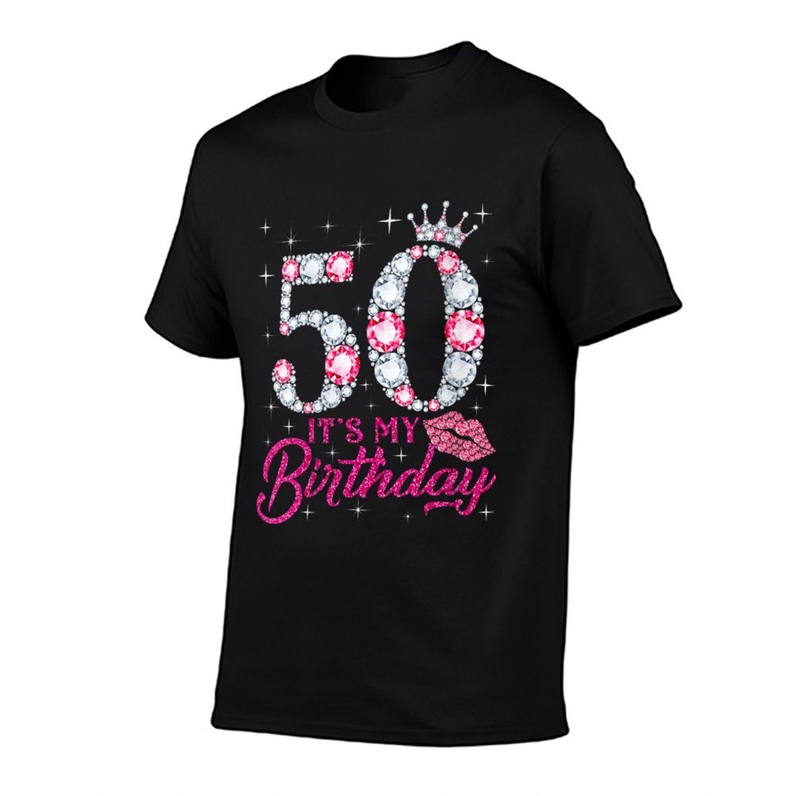 Womens 50 It's My Birthday 1973 50Th Birthday Gift For Womens  Heathered Texture T-Shirt