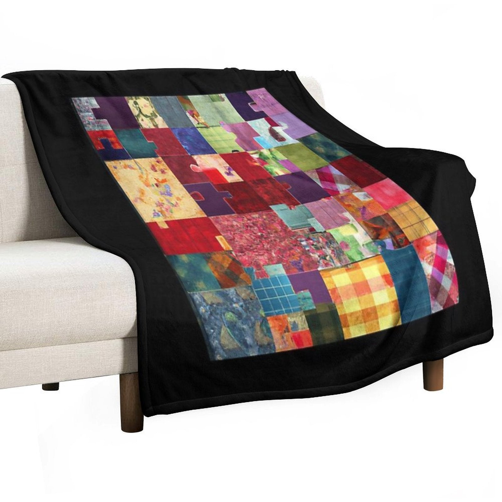 Patchwork  Art  Coolest  Fun Versatility Throw Blanket