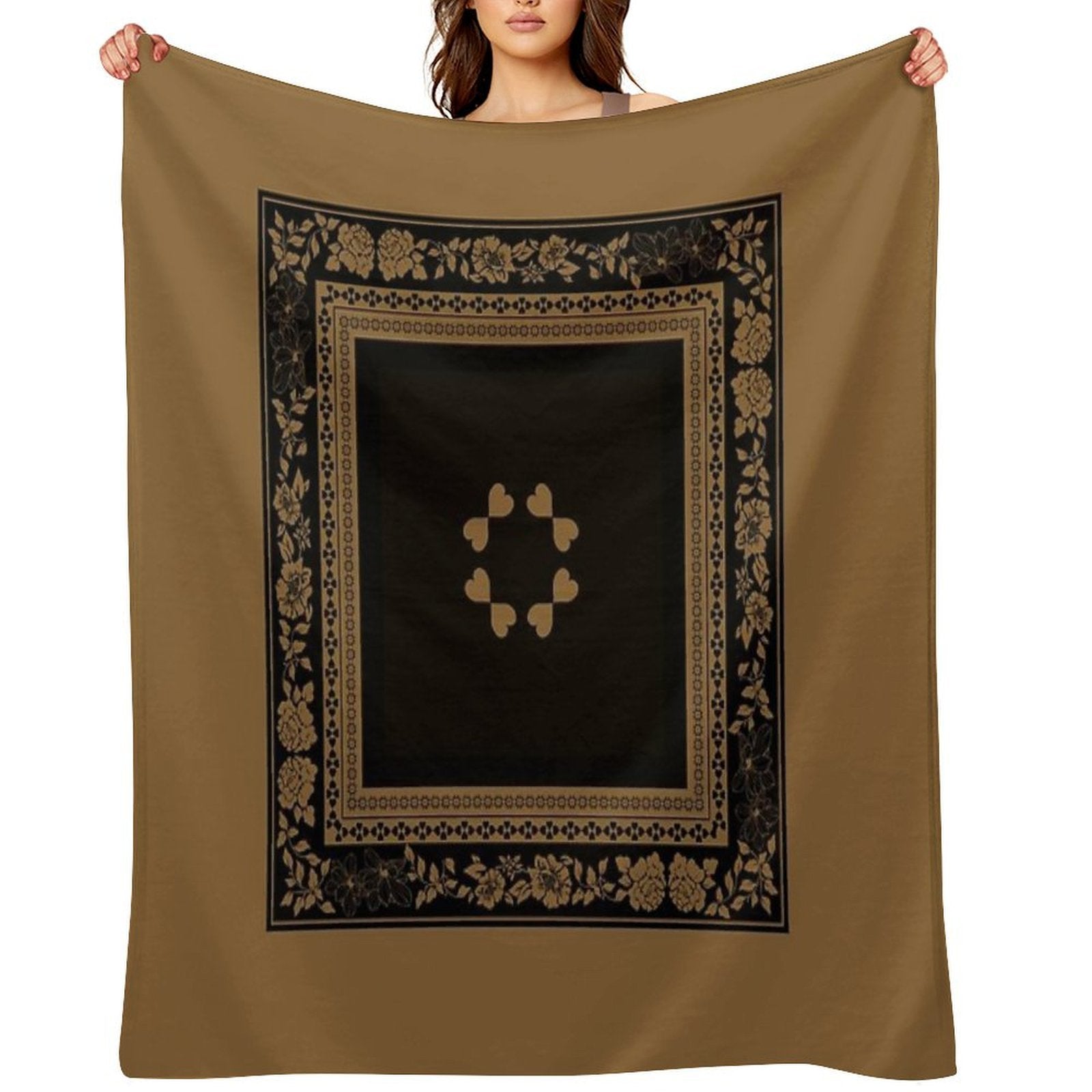 Love Garden Dependable Golden Tan Multi-functional Throw Blanket