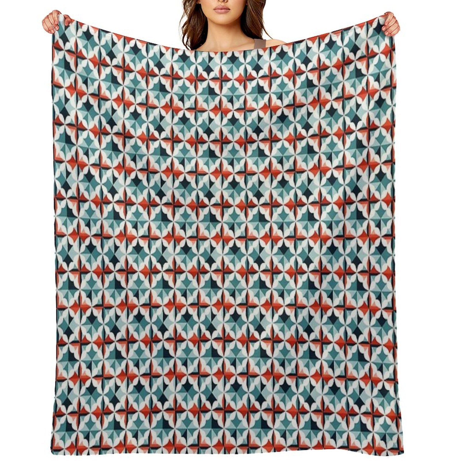 Contemporary Pattern Multi-functional Throw Blanket