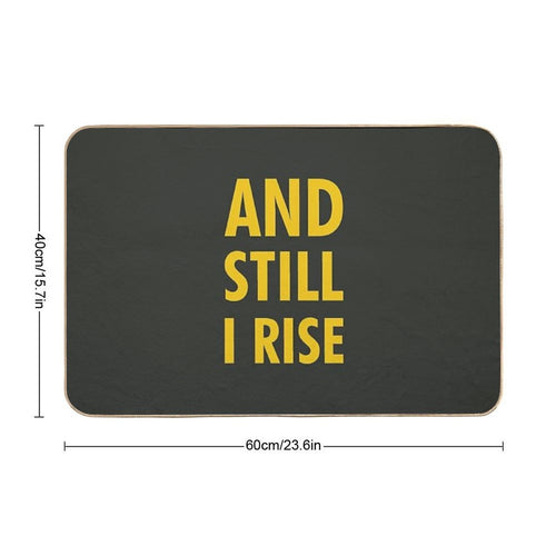 And Still I Rise  Easy Maintenance Bath Mat