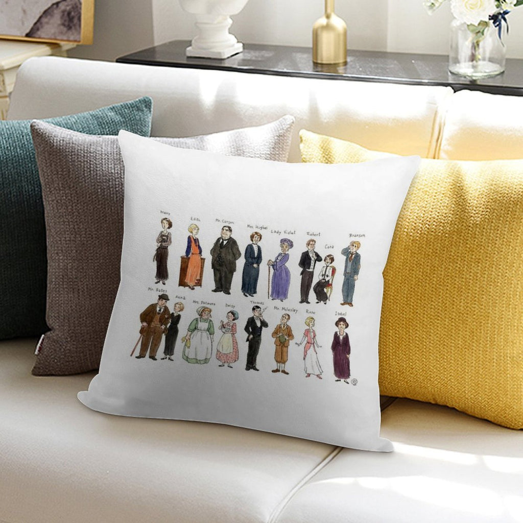 Downton A. Portraits Soft Home Decor Throw Pillow