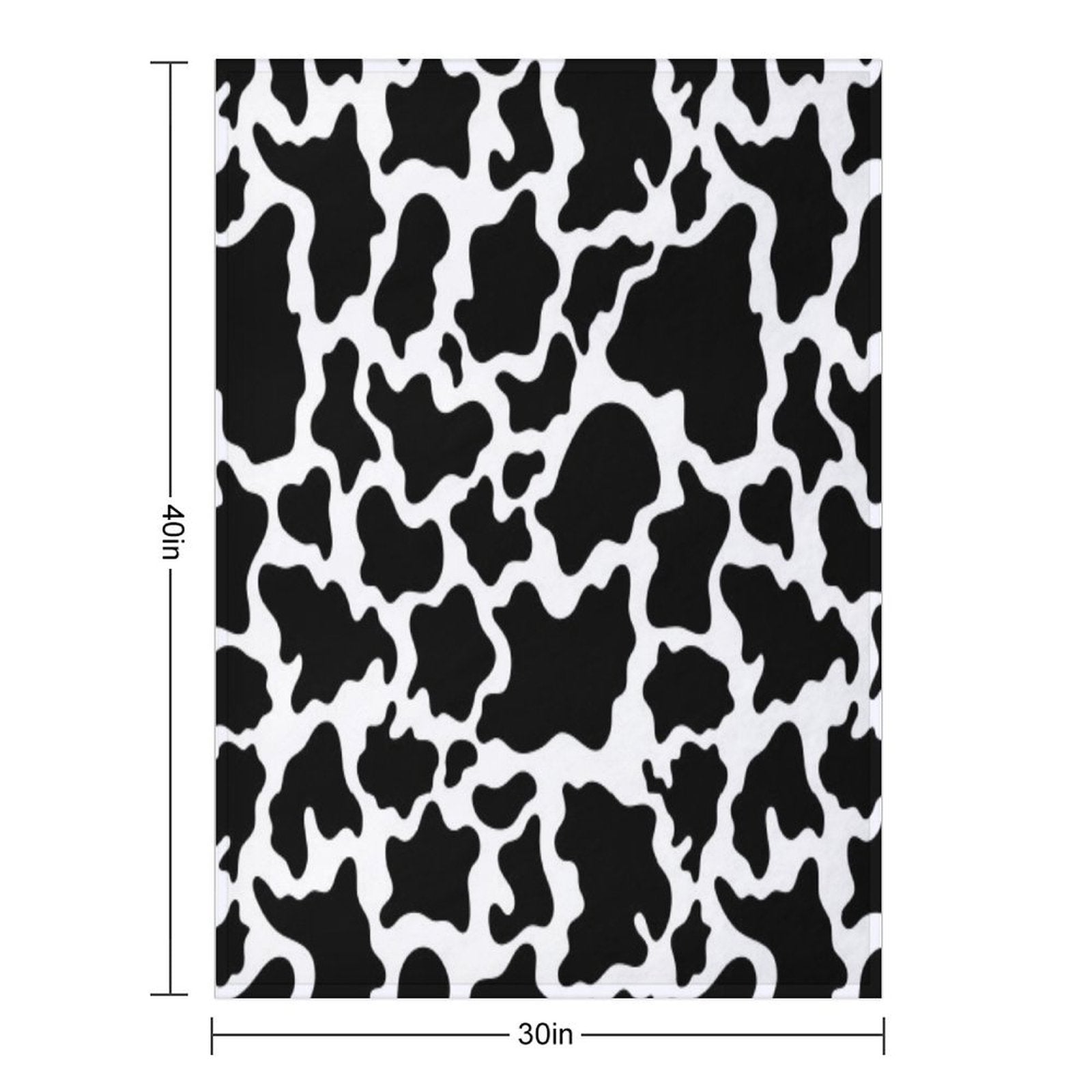 Cow Skin Seamless Pattern Multi-functional Throw Blanket